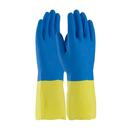 Assurance&reg; Blue Neoprene and Latex Diamond Grip Gloves in Blue and Yellow 12 Pack 