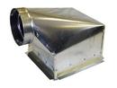 Lloyd Industries Ceiling Radiation Damper Mounted 90 Degree Boot 