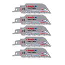 4 in. 8 TPI Carbide-Tipped Reciprocating Saw Blade 5 Pack
