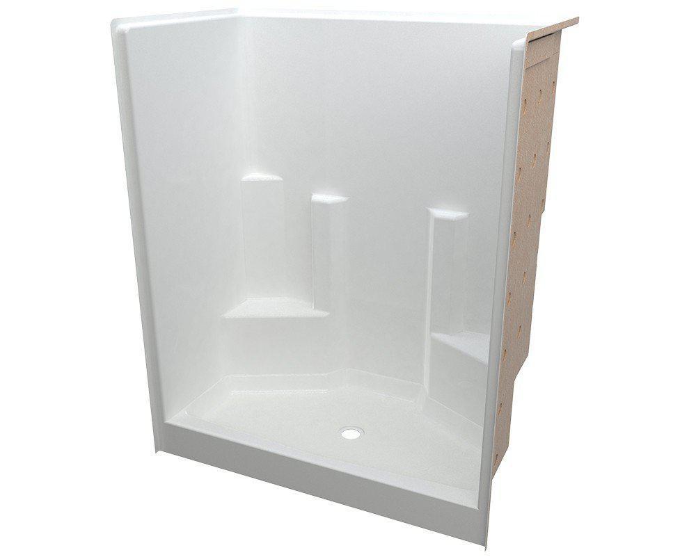 Oasis White 36 x 36 x 72 in. Shower Unit 