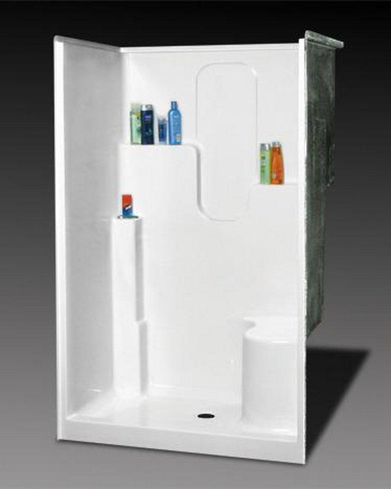 Oasis White 36 x 48 x 75-1/2 in. Shower Unit 