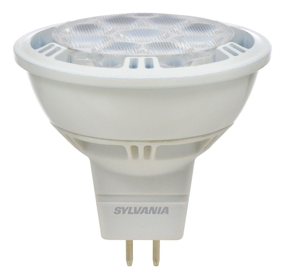 Sylvania Silver MR16 Dimmable LED Light Bulb with GU5.3 Base 