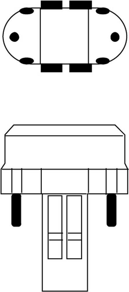 Sylvania White Non-Dimmable Compact Fluorescent GX23 