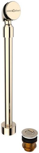 Victoria+Albert&reg; Polished Nickel 22-1/4 in. Toe-Tap Drain 