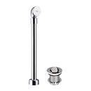 Brass Toe-Tap Drain in Polished Chrome