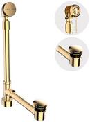 Victoria+Albert&reg; Unlacquered Brass 33-1/4 in. Toe-Tap Drain 