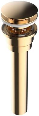 Victoria+Albert&reg; Unlacquered Brass UNIVERSAL BASIN DRAIN WITH PUSH CONTROL PLUG IN UNLACQUERED BRASS 