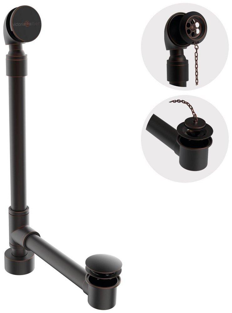 Victoria+Albert&reg; Oil Rubbed Bronze 33-1/4 in. Toe-Tap Drain 