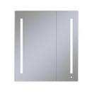 Robern Satin Anodized Aluminum 39-3/8 in. Surface Mount and Recessed Mount Medicine Cabinet 