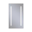 39-3/8 in. Surface Mount and Recessed Mount Medicine Cabinet in Satin Anodized Aluminum