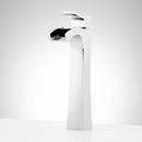 Signature Hardware Polished Chrome Single Handle Monoblock Bathroom Sink Faucet 