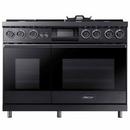 Dacor Graphite Stainless Steel 47-7/8 in. Dual Fuel 6-Burner Sealed Freestanding Range 
