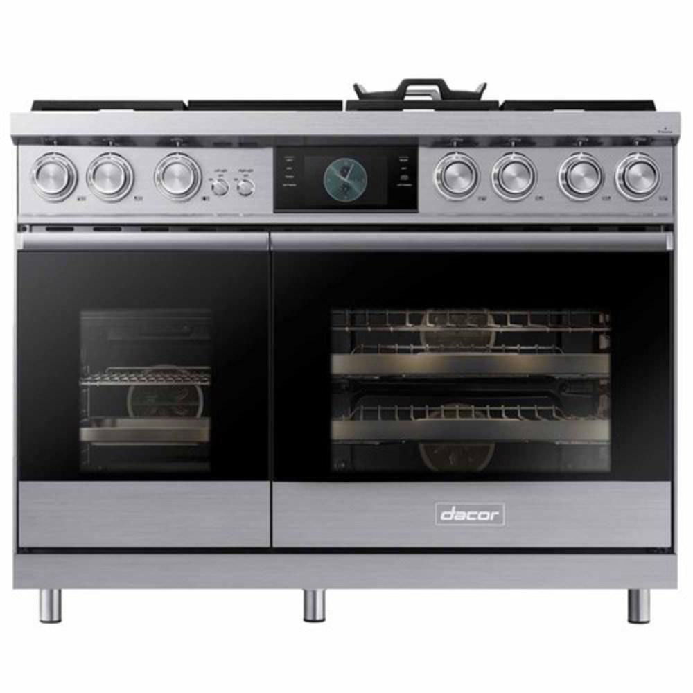 Dacor Stainless Steel 47-7/8 in. Dual Fuel 6-Burner Sealed Freestanding Range 