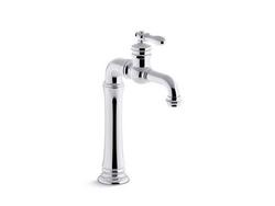 Single Handle Monoblock Bathroom Sink Faucet in Polished Chrome