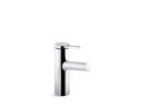 KOHLER Polished Chrome Single Handle Monoblock Bathroom Sink Faucet with Pop-Up Drain Assembly 
