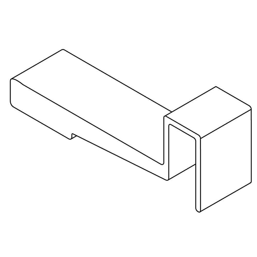 1238444 FAB STRIKE JAMB SEAT 0.500 