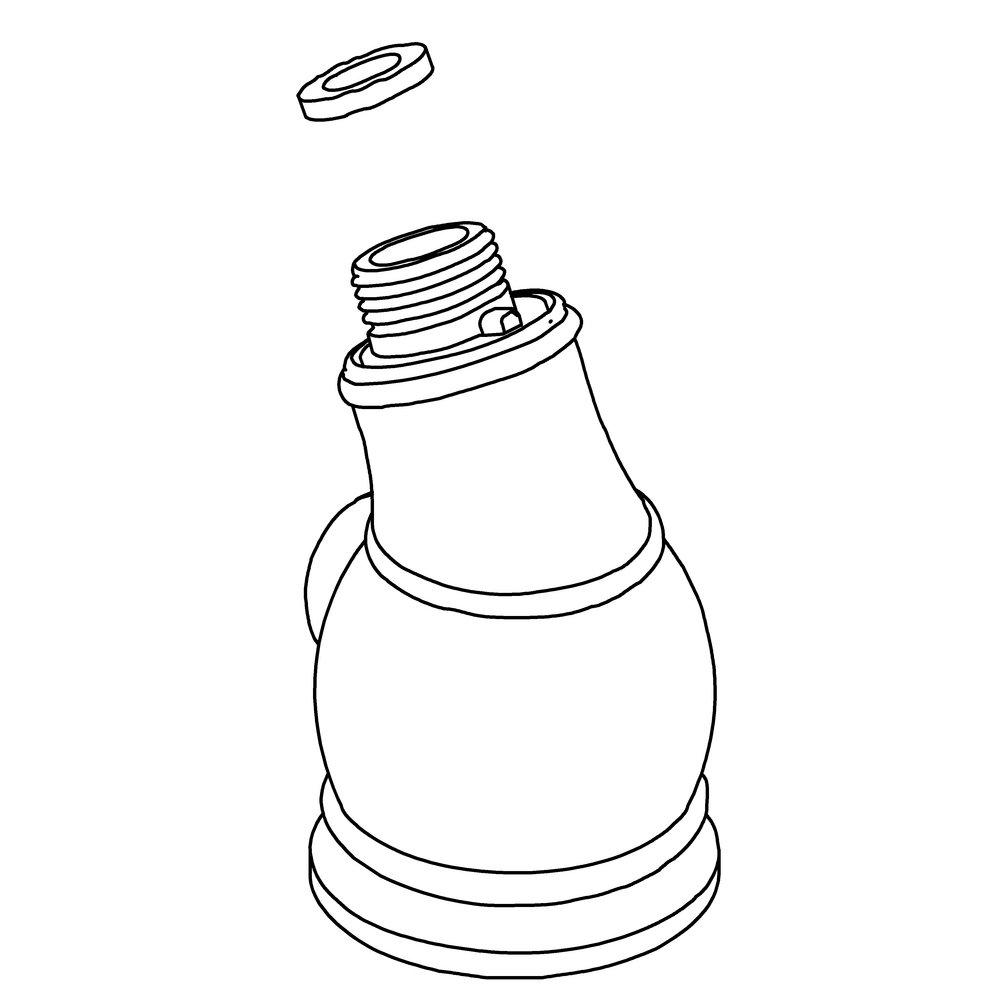 Vibrant&reg; Polished Nickel FAUCET SPRAY ASSY TRAD. 