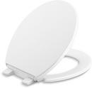 KOHLER White Round Closed Front with Cover Toilet Seat 