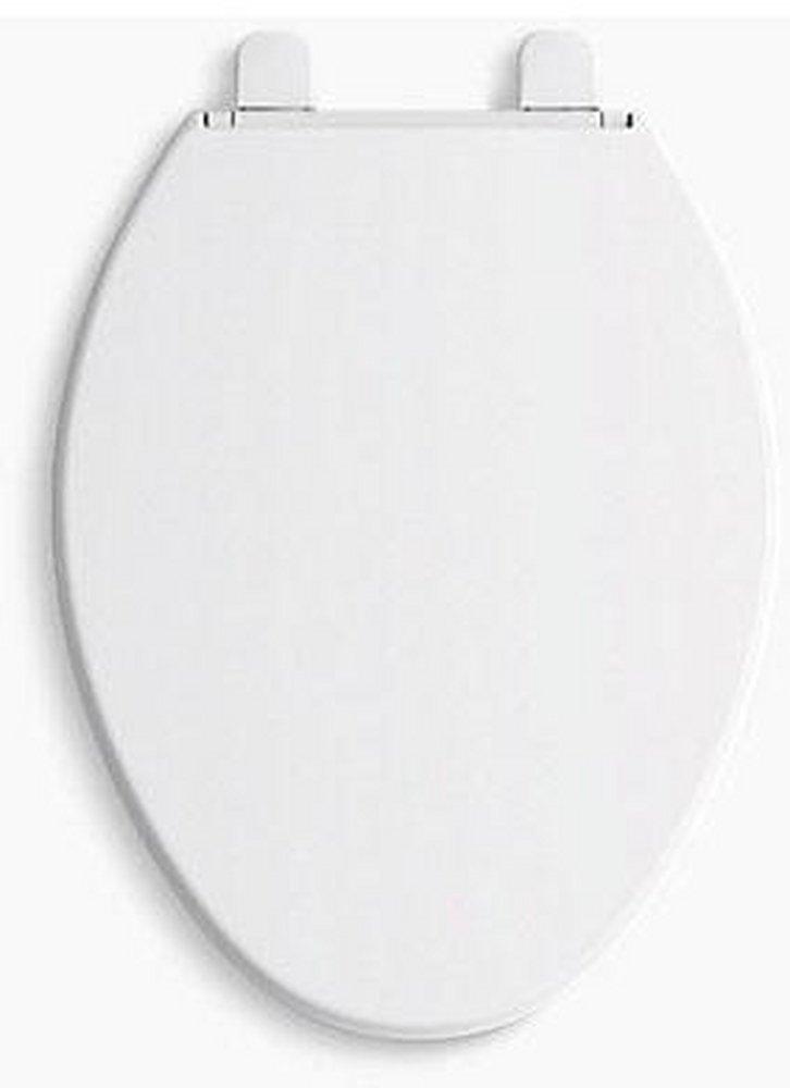 KOHLER Biscuit Elongated Closed Front Toilet Seat with Cover 