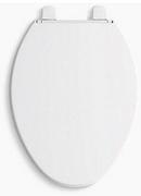 KOHLER Biscuit Elongated Closed Front Toilet Seat with Cover 
