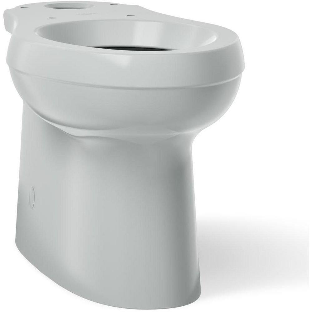 KOHLER Ice Grey 1.28 gpf Elongated Floor Mount Two Piece Toilet Bowl 