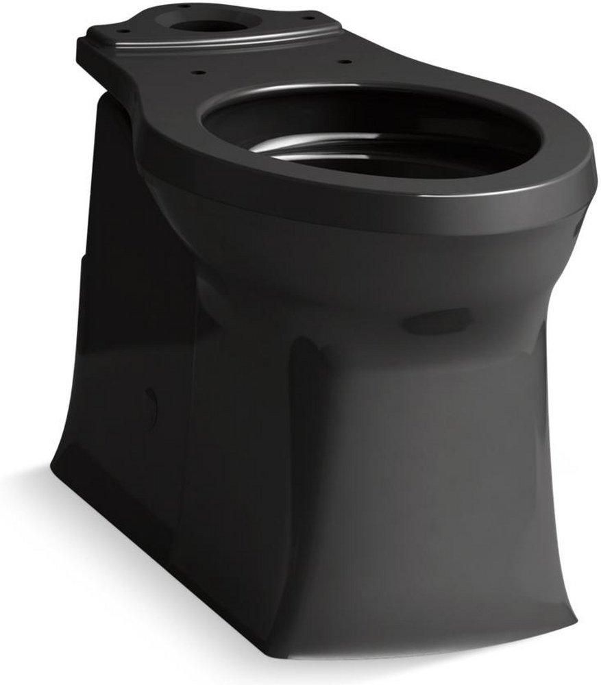 KOHLER Black Elongated Comfort Height Toilet Bowl 