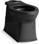 Elongated Toilet Bowl in Black