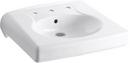21-47/50 x 19-3/4 in. Oval Wall Mount Bathroom Sink in White