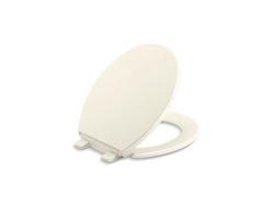 Round Closed Front with Cover Toilet Seat in Biscuit