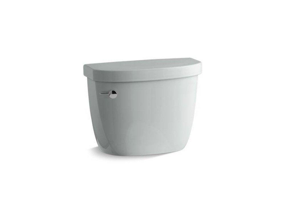 KOHLER Ice&trade; Grey 1.28 gpf Toilet Tank with Left-Hand Trip Lever 