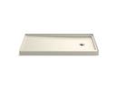60 in. x 32 in. Shower Base with Right Drain in Biscuit