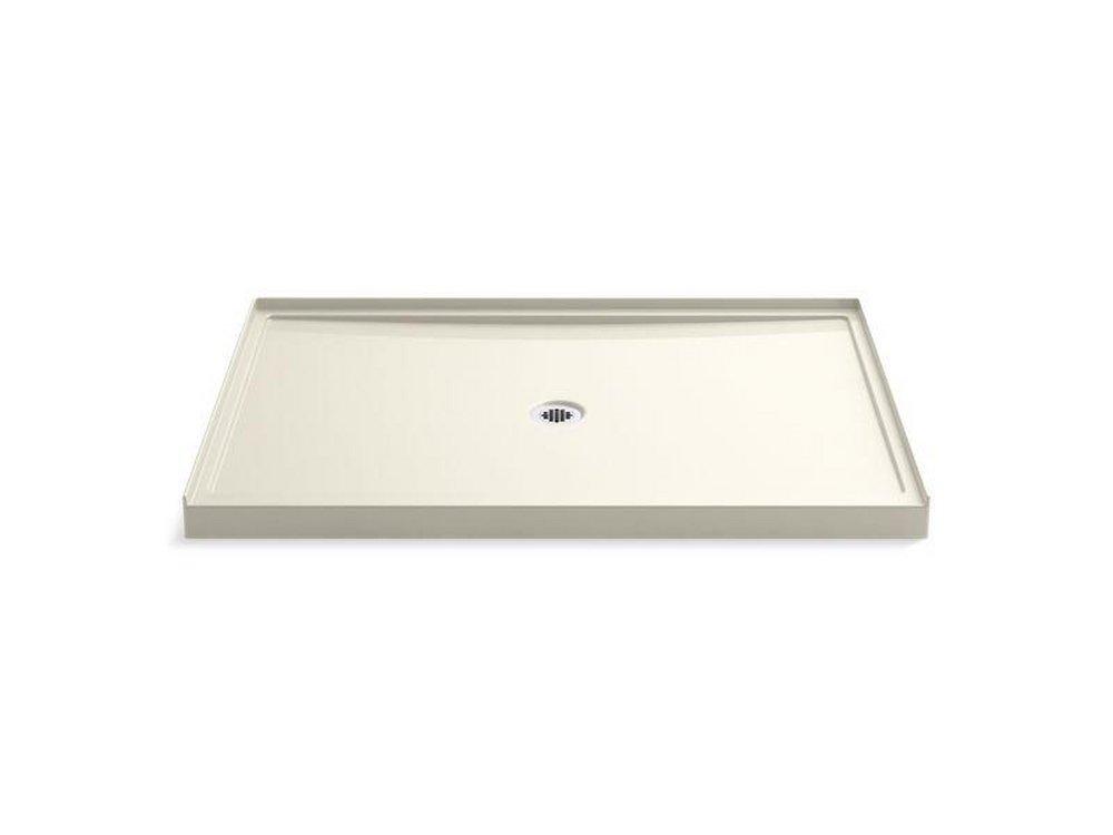 KOHLER Biscuit 60 in. Rectangle Shower Base with Center Drain 