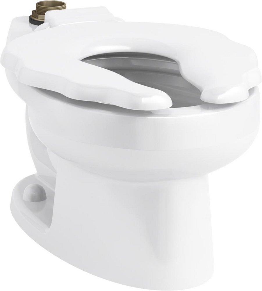 KOHLER White Elongated Toilet Bowl in White 