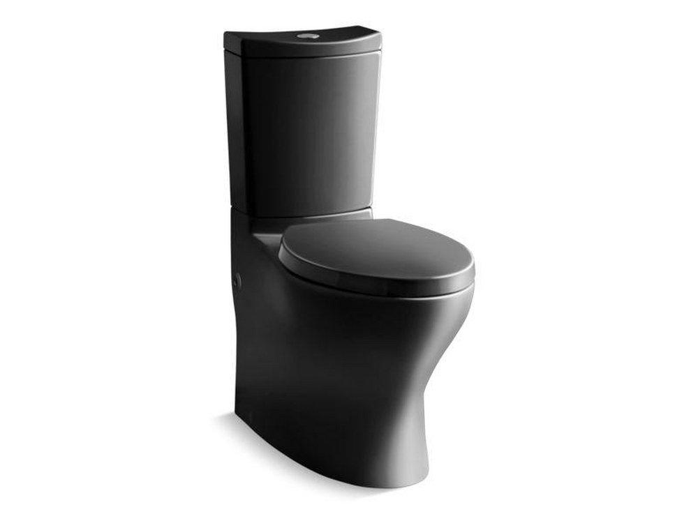 KOHLER Black Black&trade; PERSUADE CURV 2-PIECE TOILET EA 