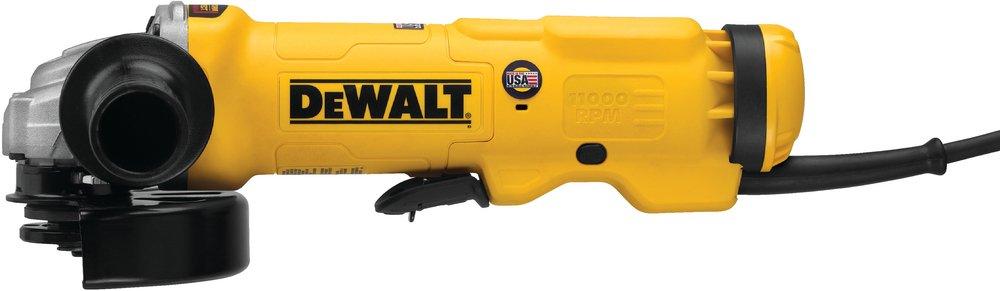 DEWALT Yellow Corded 13A Paddle Switch Grinder 120V 11000 RPM 1700W with 4-1/2 - 5 in. Wheel 