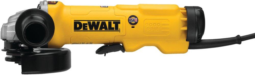 DEWALT Yellow Corded 13A Grinder Paddle Switch No-lock 120V 9000 RPM 1700W 