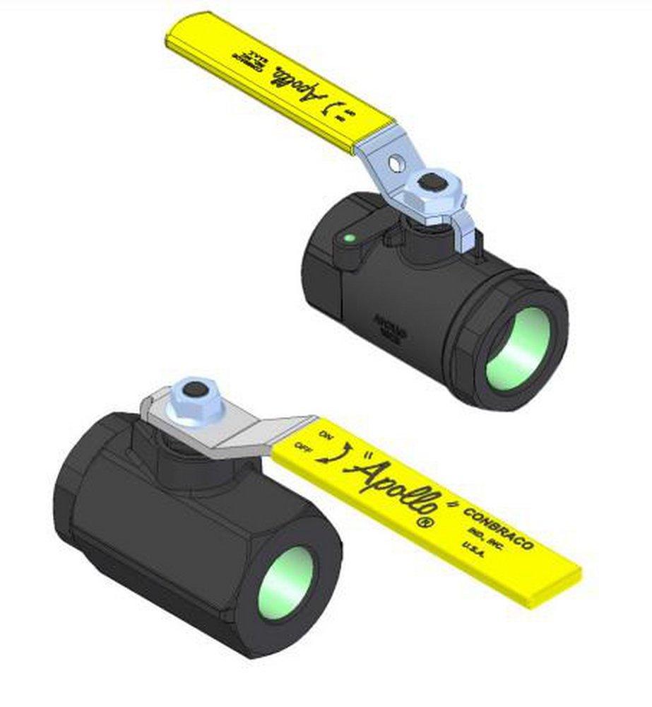 Apollo Valves Carbon Steel Full Port Male SAE 3000# Ball Valve 