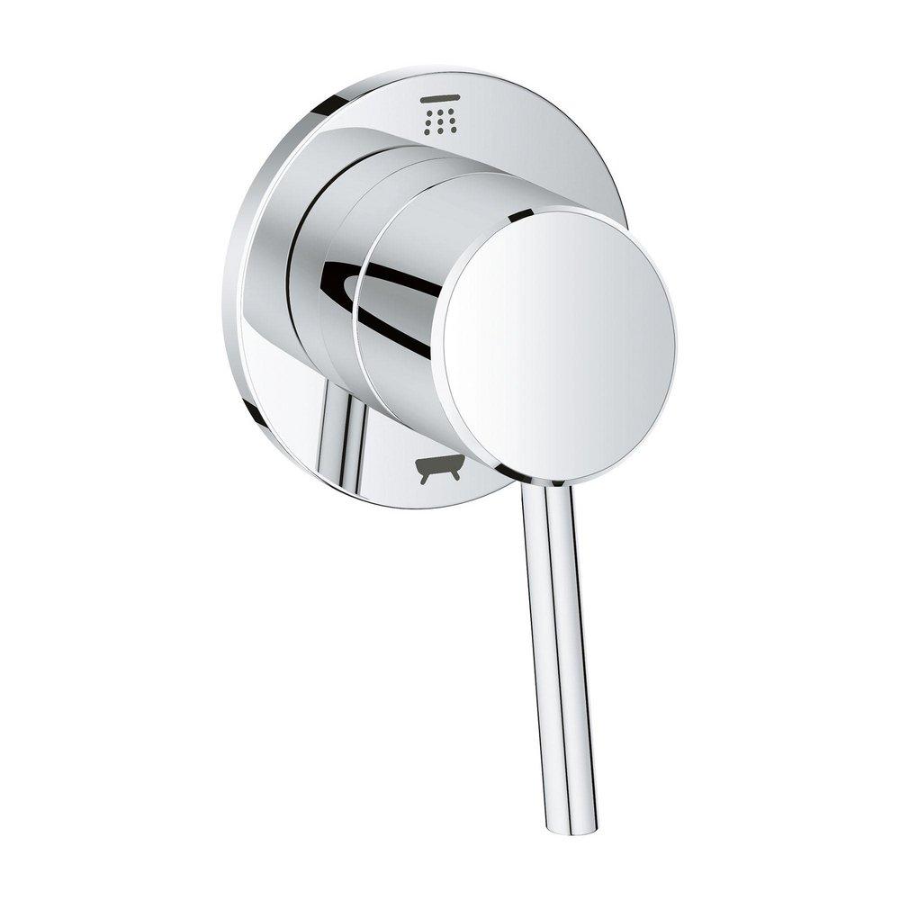 GROHE Brushed Nickel Infinity Finish Single Handle Bathtub & Shower Faucet (Trim Only) 