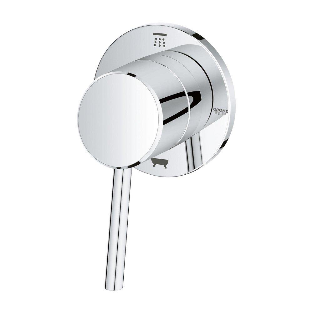 GROHE Brushed Nickel Infinity Finish Single Handle Bathtub & Shower Faucet (Trim Only) 
