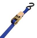 USA Products Yellow 13' x 1  Ratchet, Blue Webbing, Zinc Handle, Hooks , PDQ 
