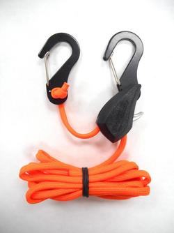 Better than Bungee, 6ft, Black Body Orange rope