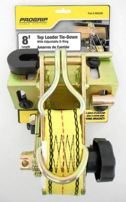 8 ft. x 1-1/2 in. Polyester Cargo Rack Tie-Down Strap in Yellow