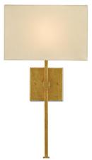 13W 1-Light 22 in. Wall Sconce in Antique Gold Leaf