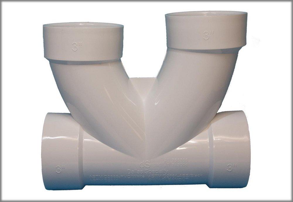 Dallas Specialty & Manufacturing White Inside Caulk Plastic Cleanout 