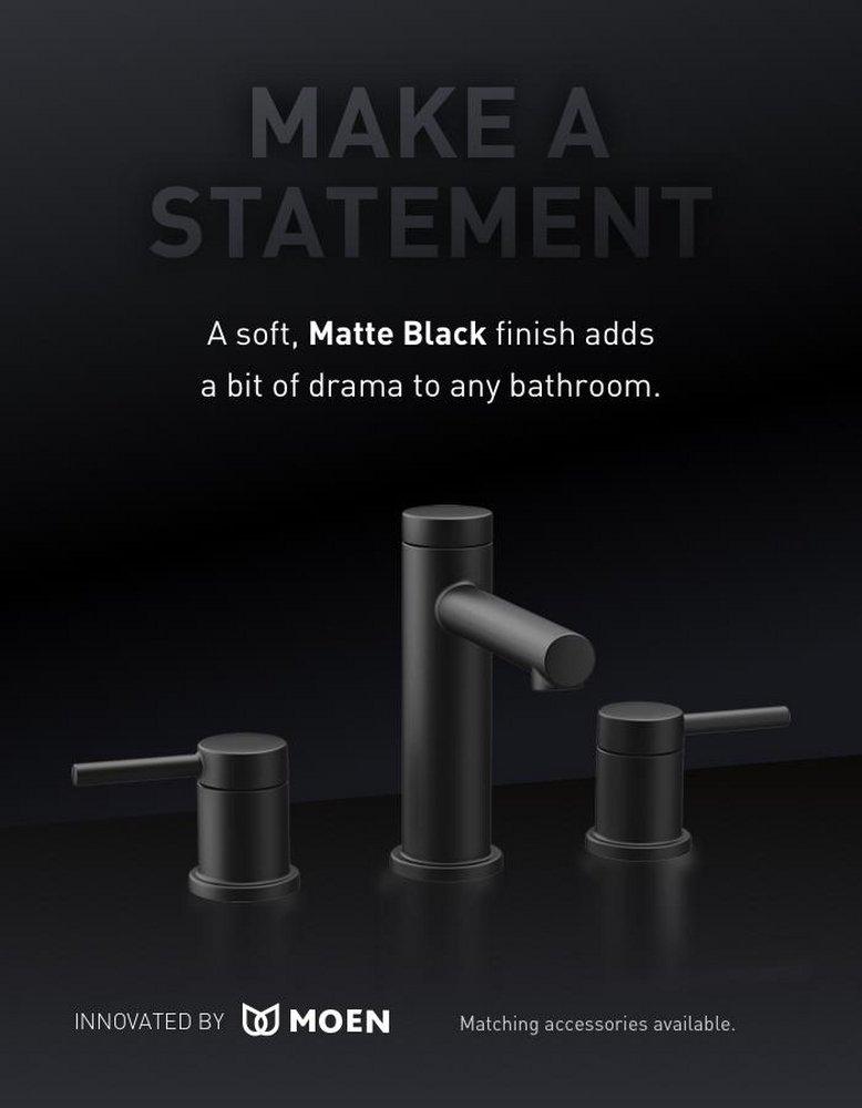 Moen Matte Black Single Handle Shower Faucet 