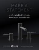 Moen Matte Black Single Handle Shower Faucet 
