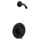 One Handle Single Function Shower Faucet in Matte Black (Trim Only)