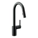 Single Handle Pull Down Kitchen Faucet in Matte Black