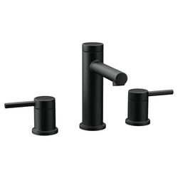 Two Handle Widespread Bathroom Sink Faucet in Matte Black