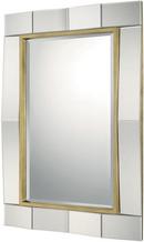 33 x 42-1/2 in. Polyurethane Rectangular Decorative Mirror in Gold Leaf